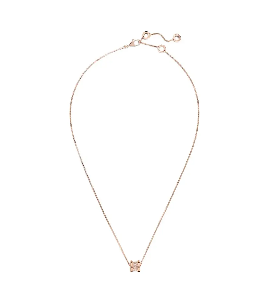 B. zero1 18kt rose gold pendant necklace with diamonds B. zero1 18kt rose gold pendant necklace with diamonds