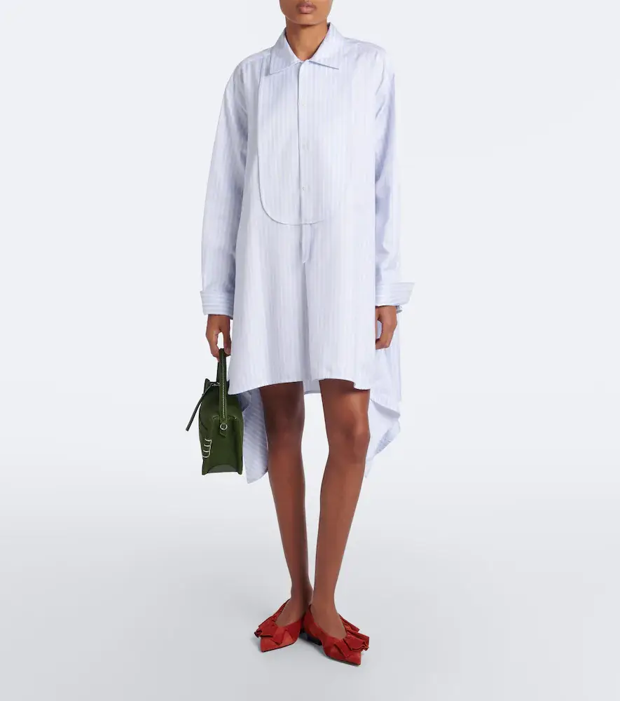 JW Anderson Striped cotton twill shirt dress | Thumbnail 4 JW Anderson Striped cotton twill shirt dress | Thumbnail 4