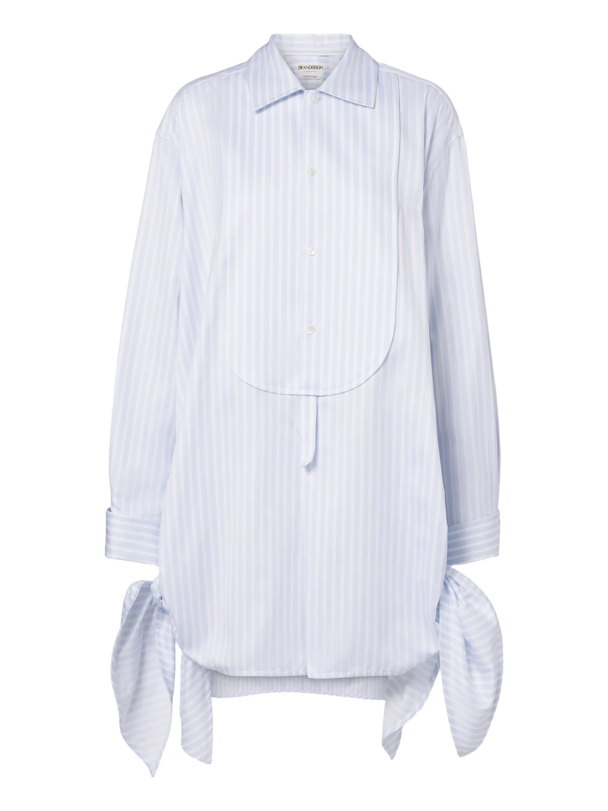 JW Anderson Striped cotton twill shirt dress