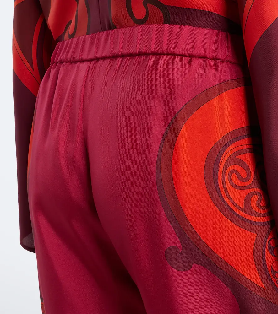 La DoubleJ Club printed silk twill wide-leg pants | Thumbnail 2 La DoubleJ Club printed silk twill wide-leg pants | Thumbnail 2