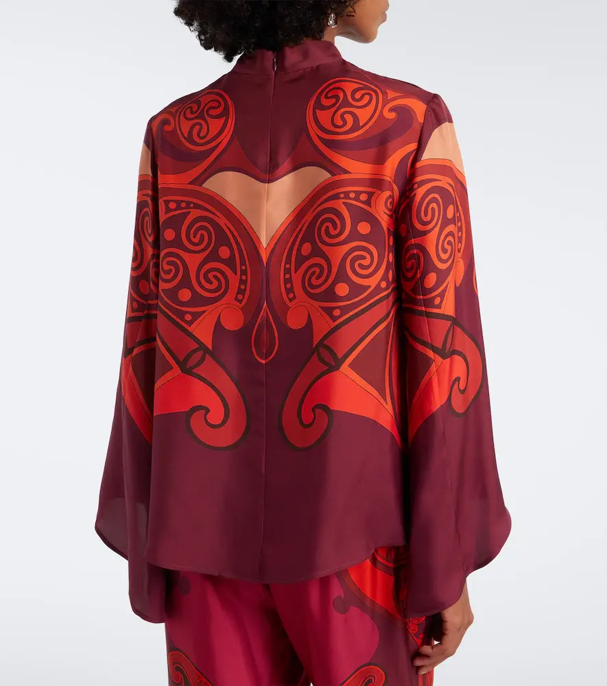 La DoubleJ Make An Exit printed silk twill top | Thumbnail 4 La DoubleJ Make An Exit printed silk twill top | Thumbnail 4