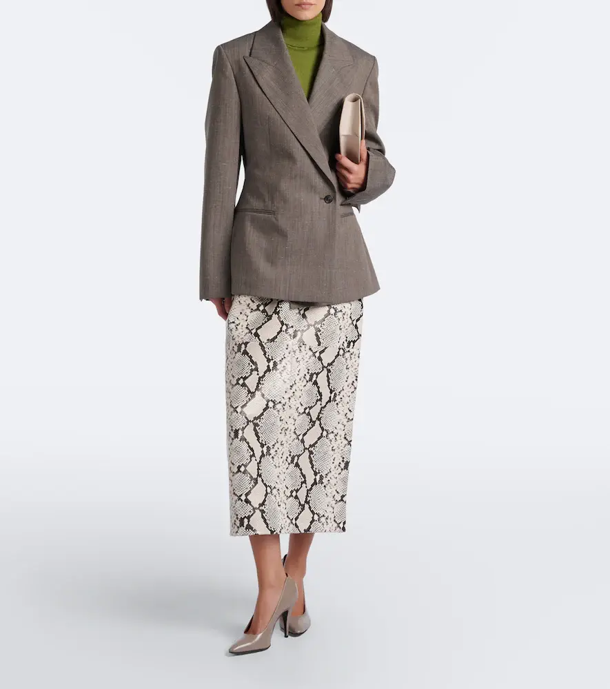RÓHE Róhe Snake-effect leather midi skirt | Thumbnail 4 RÓHE Róhe Snake-effect leather midi skirt | Thumbnail 4
