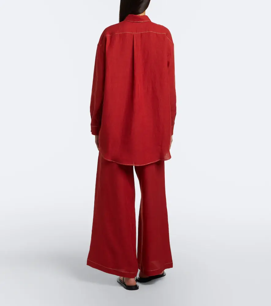Eres Éblouissant linen wide-leg pants | Thumbnail 2 Eres Éblouissant linen wide-leg pants | Thumbnail 2