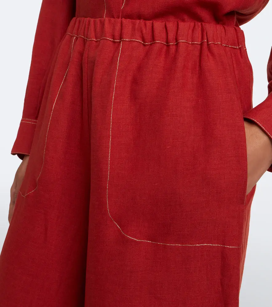 Eres Éblouissant linen wide-leg pants | Thumbnail 3 Eres Éblouissant linen wide-leg pants | Thumbnail 3