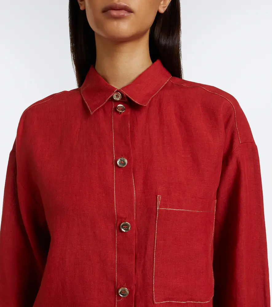 Eres Flashing linen shirt | Thumbnail 4