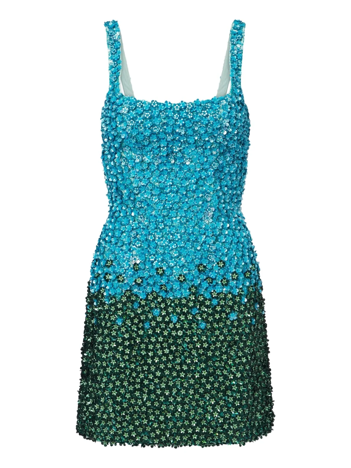 Là Fuori Embellished floral silk minidress Là Fuori Embellished floral silk minidress