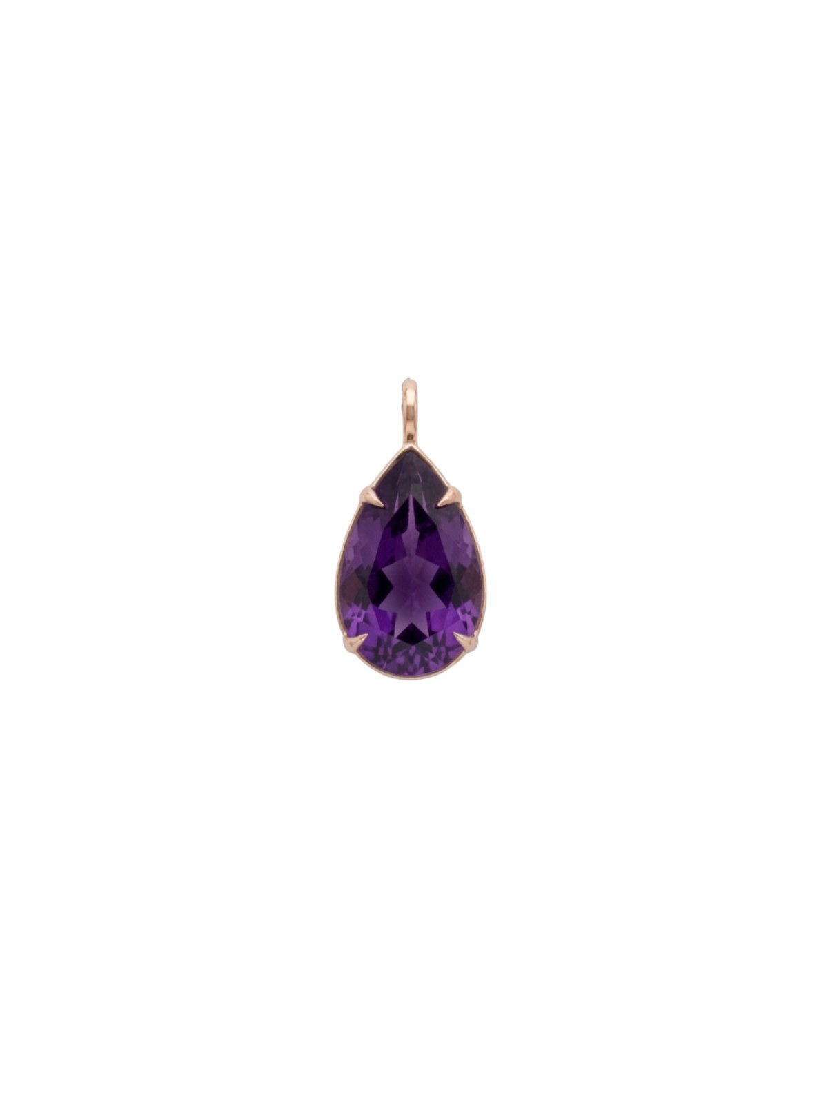 Wish Fine Jewelry 15.62ct Amethyst 18K Gold Small Statement Pendant