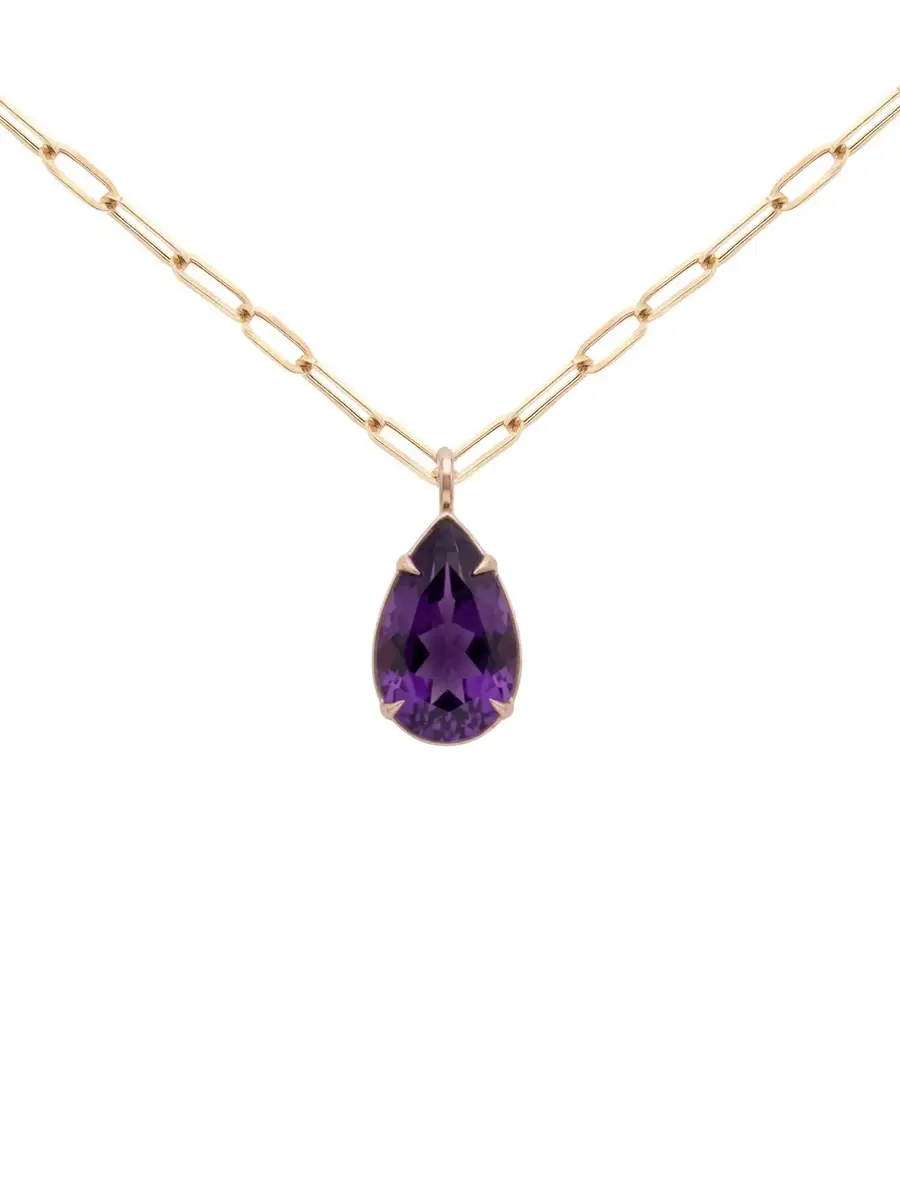 Wish Fine Jewelry 15.62ct Amethyst 18K Gold Small Statement Pendant | Thumbnail 2 Wish Fine Jewelry 15.62ct Amethyst 18K Gold Small Statement Pendant | Thumbnail 2