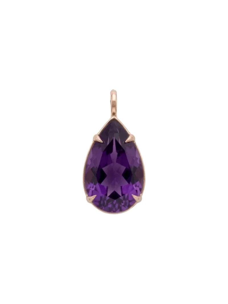 15.62ct Amethyst 18K Gold Small Statement Pendant