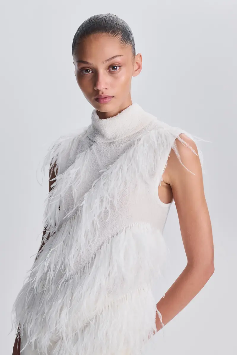 Simkhai Elinor Feather Top | Thumbnail 3 Simkhai Elinor Feather Top | Thumbnail 3