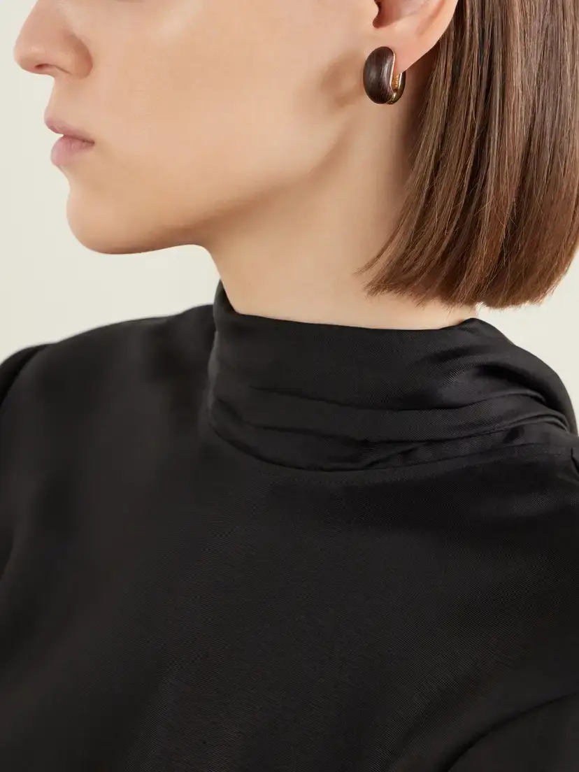 Roxanne Assoulin The Simple Wood Chubbie Gold-tone Earrings | Thumbnail 2
