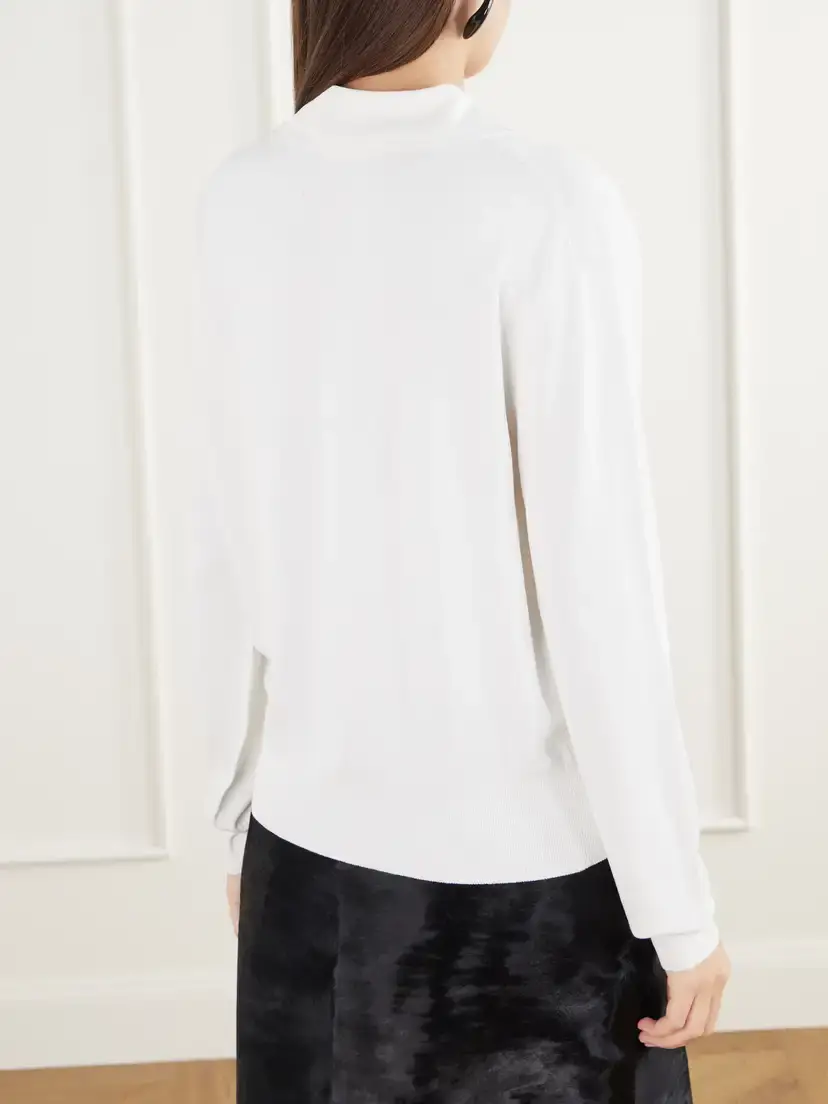 Brandon Maxwell The Keaton Jersey Half-zip Sweater | Thumbnail 4
