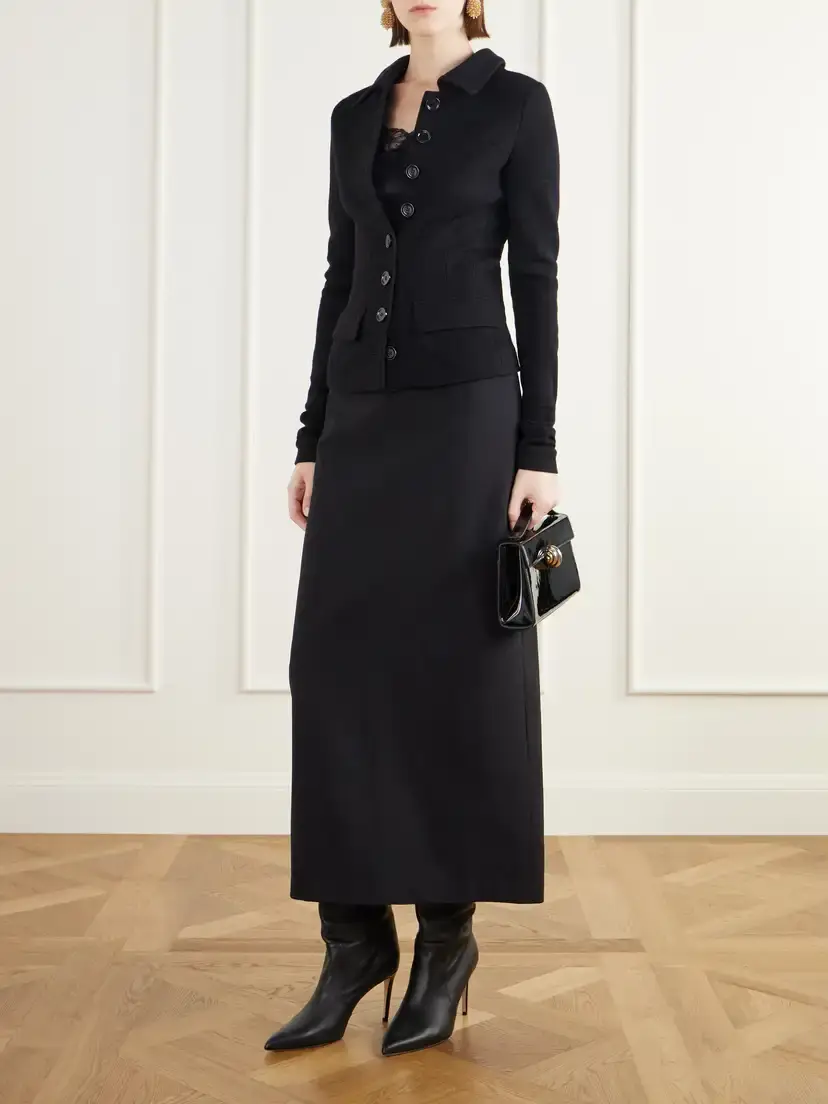 Dolce & Gabbana Darted Wool-felt Jacket | Thumbnail 2 Dolce & Gabbana Darted Wool-felt Jacket | Thumbnail 2