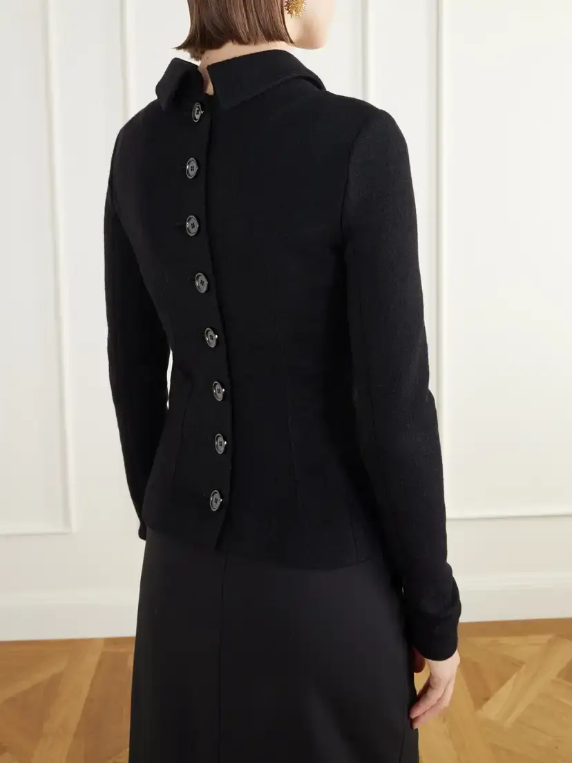 Dolce & Gabbana Darted Wool-felt Jacket | Thumbnail 4 Dolce & Gabbana Darted Wool-felt Jacket | Thumbnail 4