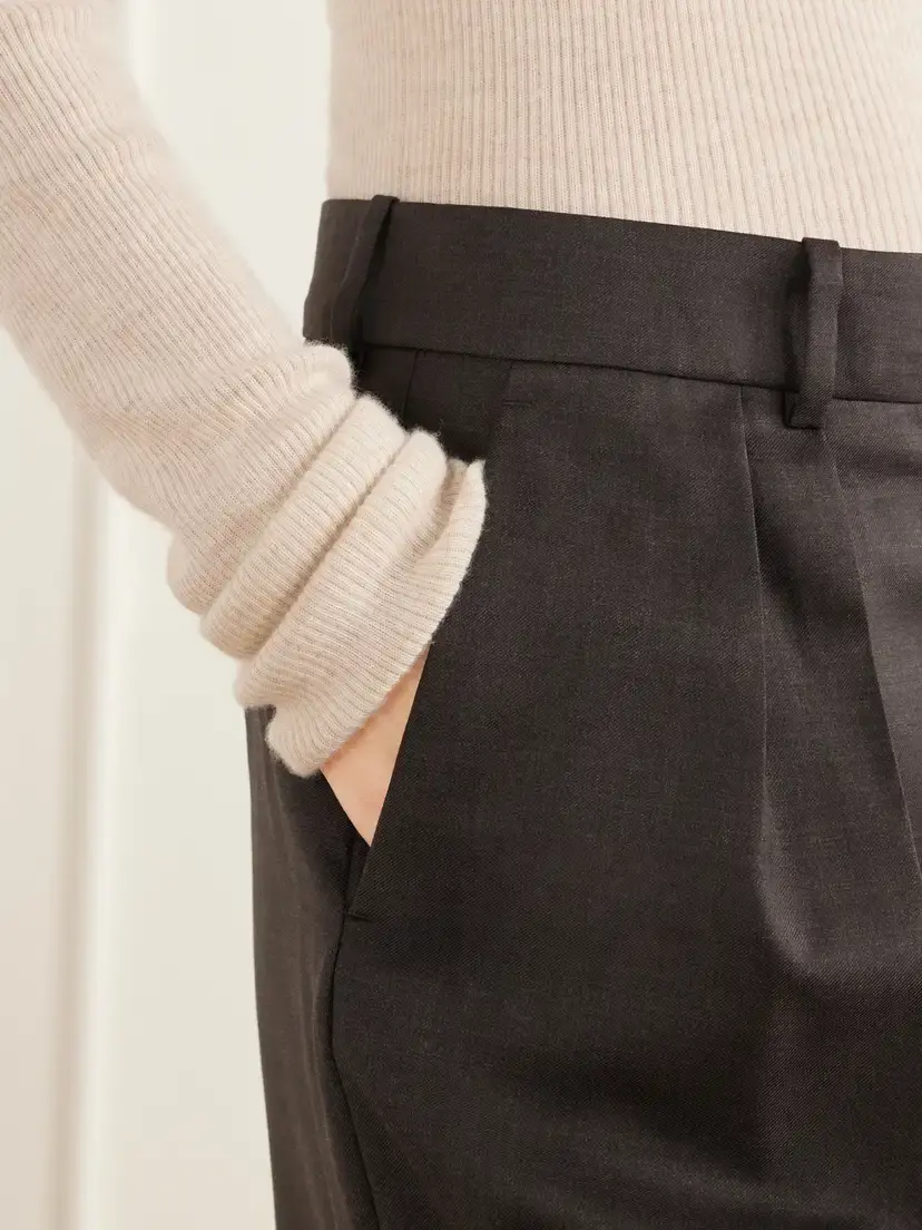 Acne Studios Rockan Pleated Wool-twill Shorts | Thumbnail 5 Acne Studios Rockan Pleated Wool-twill Shorts | Thumbnail 5