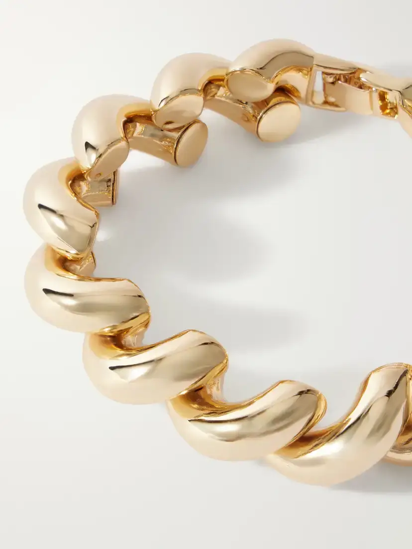 Roxanne Assoulin The Comma Gold-tone Bracelet | Thumbnail 4 Roxanne Assoulin The Comma Gold-tone Bracelet | Thumbnail 4