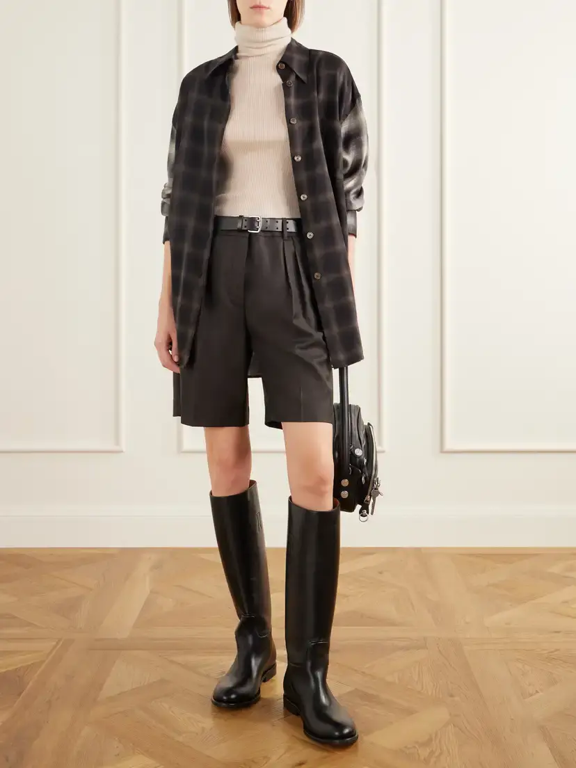 Acne Studios Brillante Logo-debossed Full-grain Leather Knee Boots | Thumbnail 4 Acne Studios Brillante Logo-debossed Full-grain Leather Knee Boots | Thumbnail 4