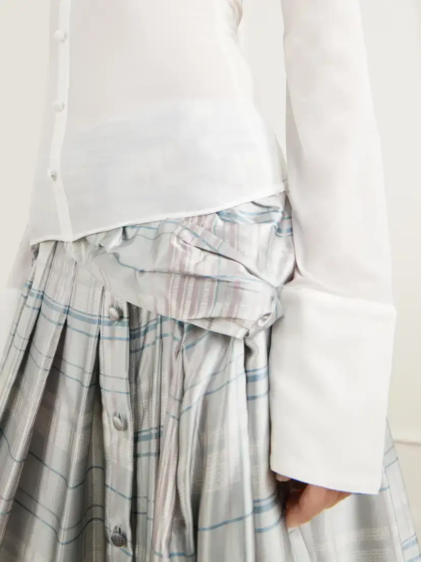 Acne Studios Etilda Ruffled Stretch-jersey Blouse | Thumbnail 6 Acne Studios Etilda Ruffled Stretch-jersey Blouse | Thumbnail 6