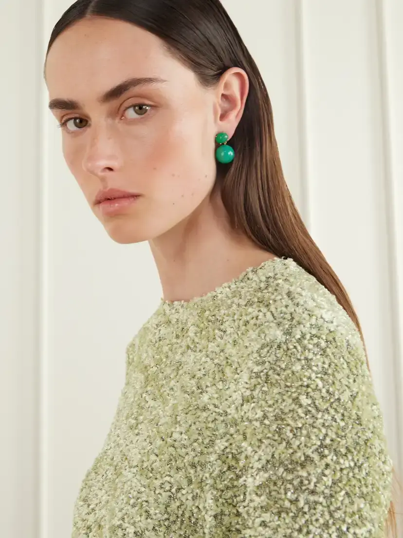 Irene Neuwirth Gumball 18-karat Gold Chrysoprase Earrings | Thumbnail 2 Irene Neuwirth Gumball 18-karat Gold Chrysoprase Earrings | Thumbnail 2