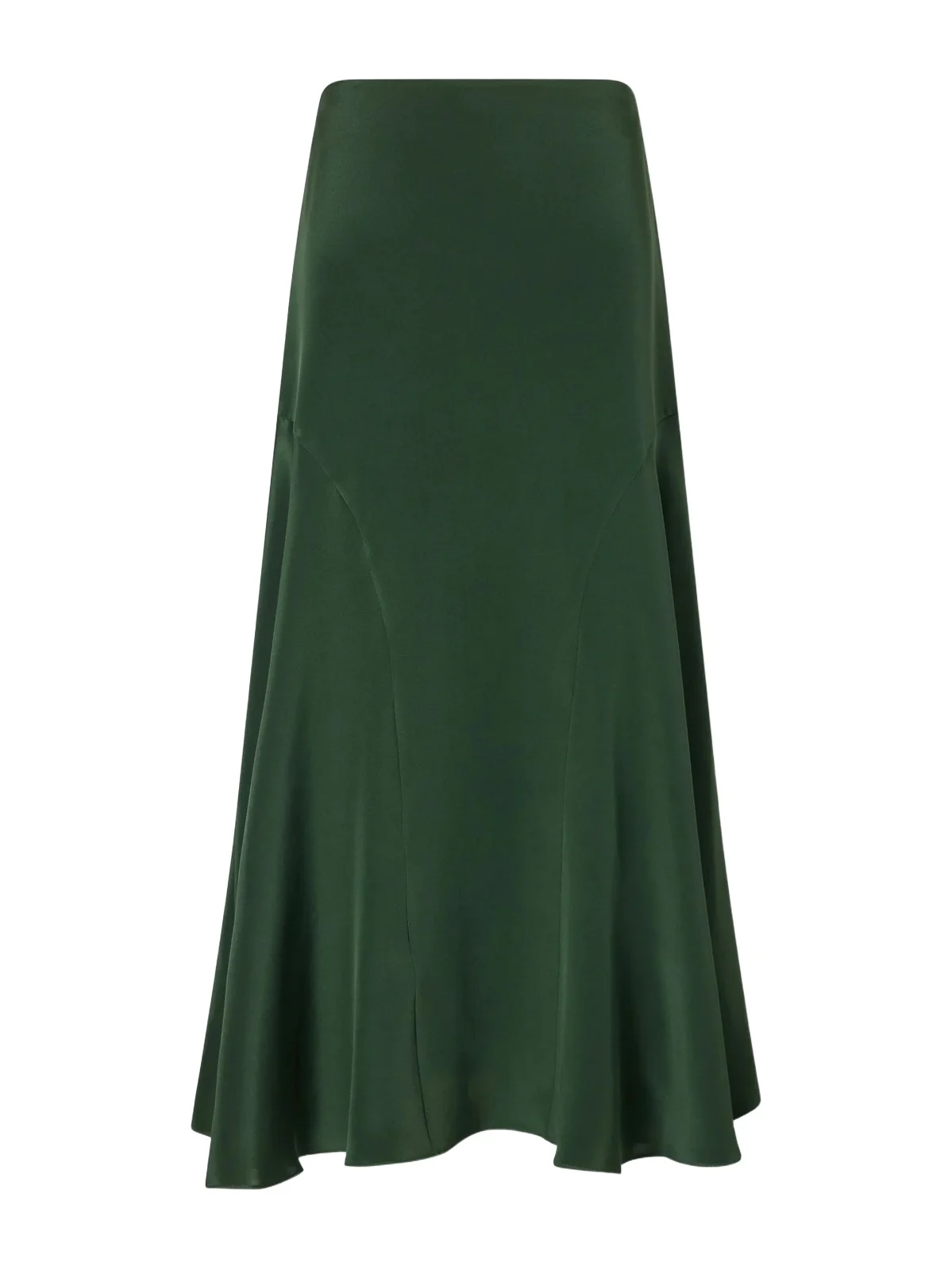 Elton Paneled Silk-satin Midi Skirt Elton Paneled Silk-satin Midi Skirt