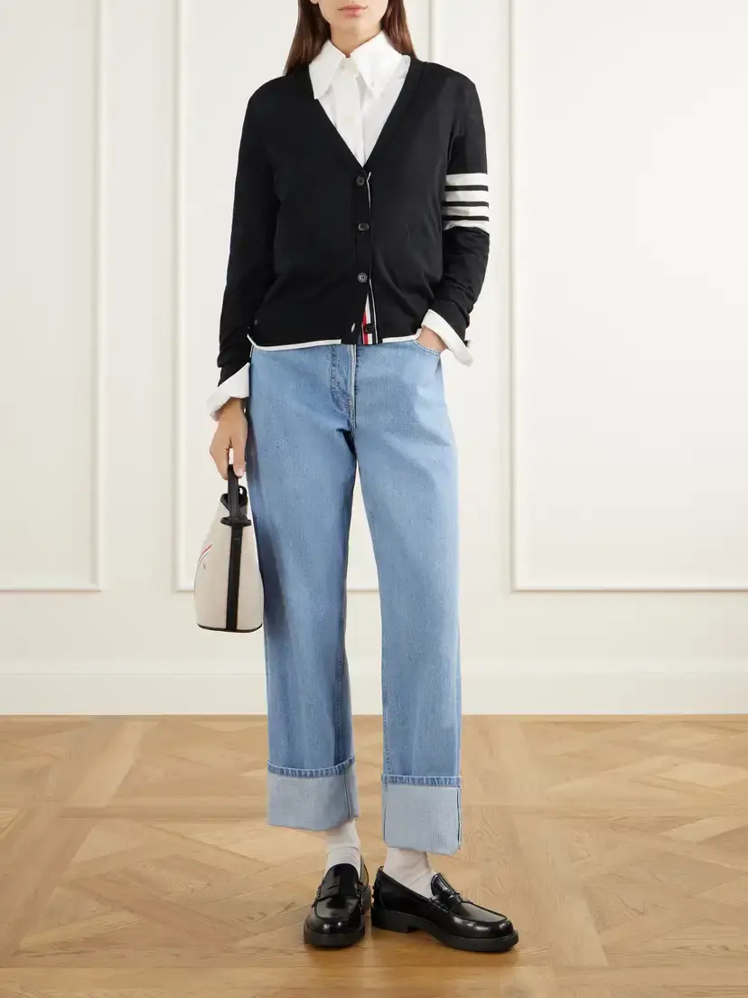 Thom Browne 4-bar Wool Cardigan | Thumbnail 2