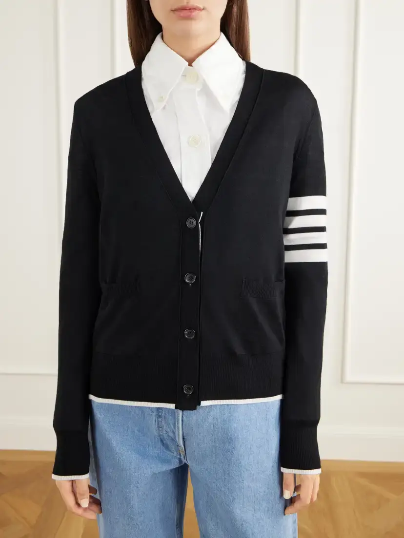 Thom Browne 4-bar Wool Cardigan | Thumbnail 3