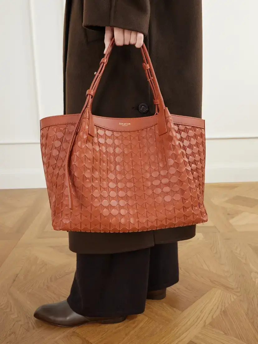 Serapian Small Secret Mosaico Leather Shoulder Bag | Thumbnail 2