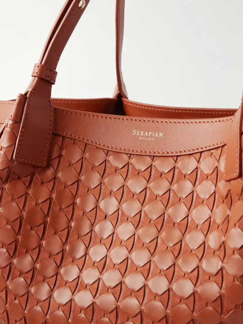 Serapian Small Secret Mosaico Leather Shoulder Bag | Thumbnail 5
