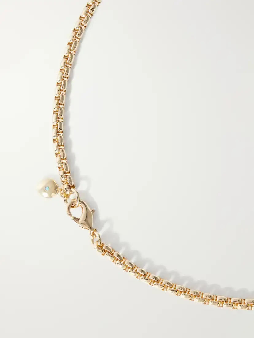 Roxanne Assoulin The Mini Simple Wood Heart Gold-tone Necklace | Thumbnail 3 Roxanne Assoulin The Mini Simple Wood Heart Gold-tone Necklace | Thumbnail 3