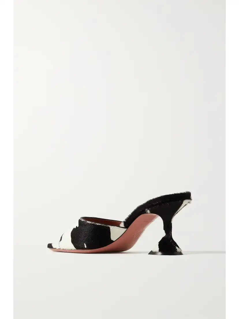Amina Muaddi Lupita Calf Hair Mules | Thumbnail 3 Amina Muaddi Lupita Calf Hair Mules | Thumbnail 3