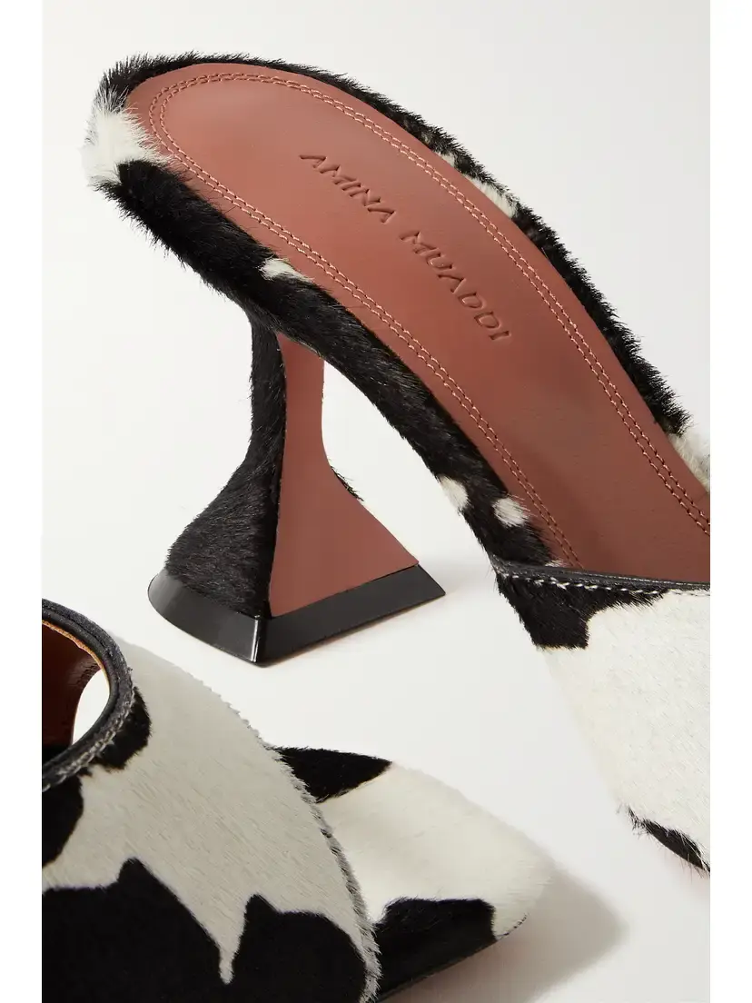 Amina Muaddi Lupita Calf Hair Mules | Thumbnail 4 Amina Muaddi Lupita Calf Hair Mules | Thumbnail 4