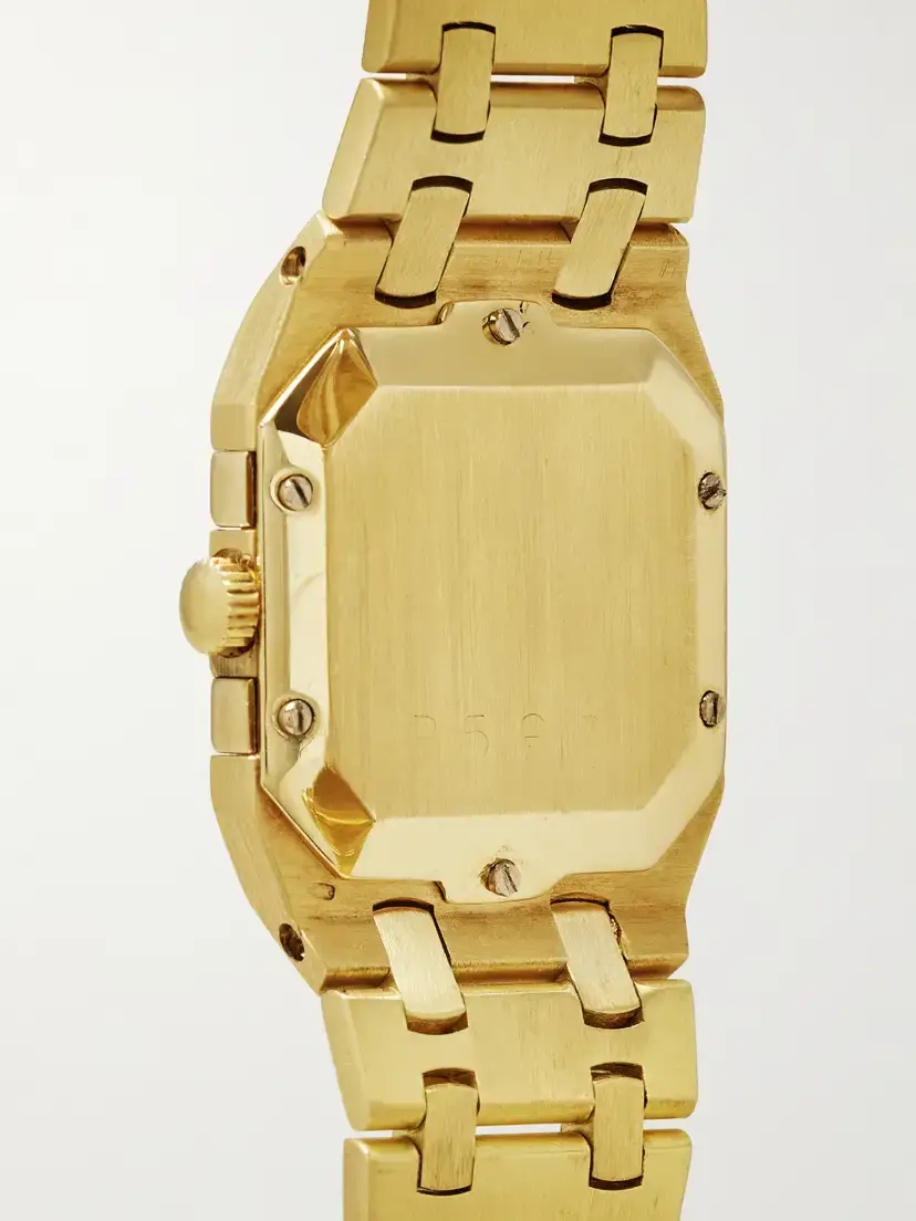 Stephanie Windsor + Audemars Piguet Vintage 1980s Royal Oak Cube Mini Quartz-movement 18-karat Gold Watch (6.25'' Wrist) | Thumbnail 4