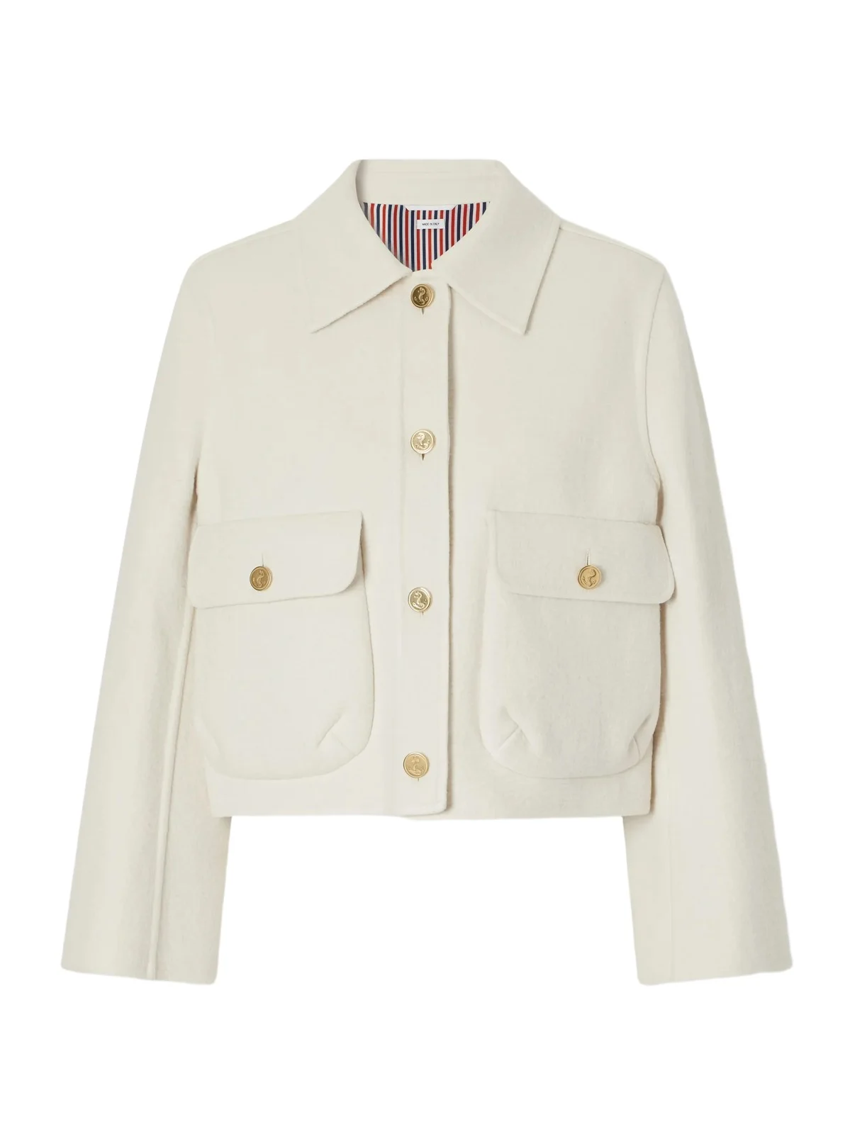 Thom Browne Cropped Wool And Cashmere-blend Felt Jacket