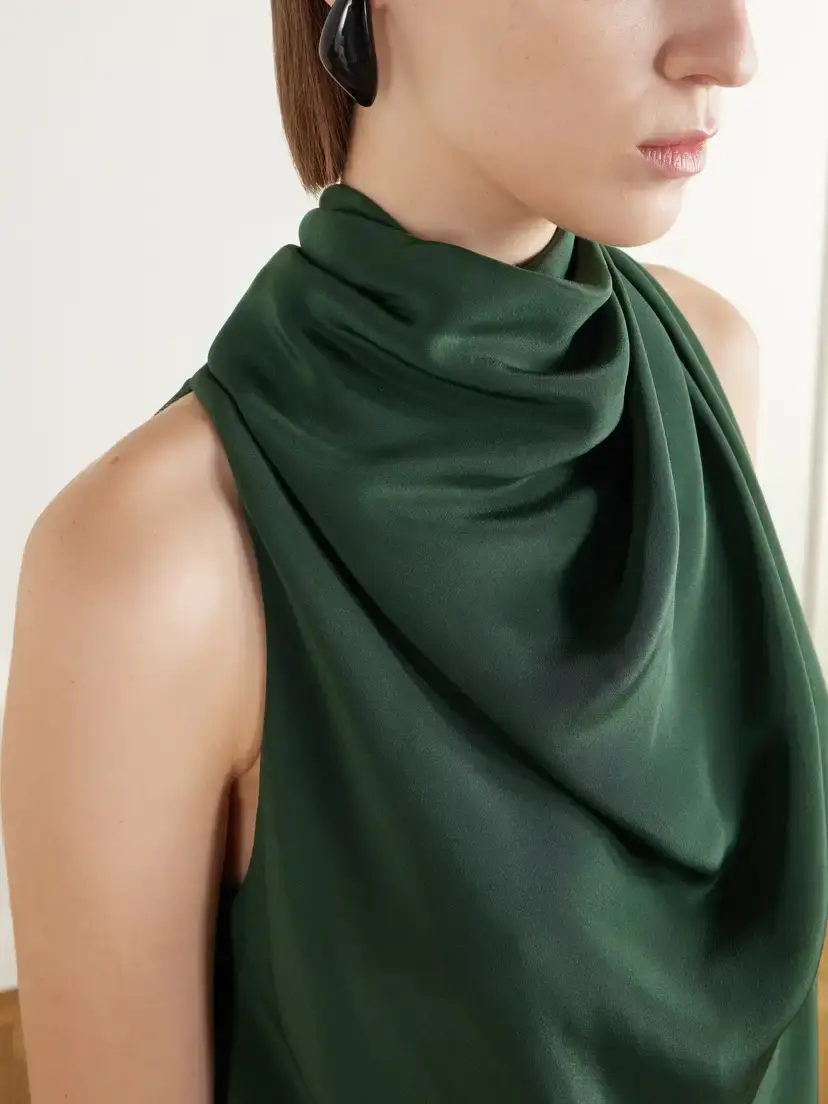 Altuzarra Sleary Gathered Draped Silk-satin Top | Thumbnail 4 Altuzarra Sleary Gathered Draped Silk-satin Top | Thumbnail 4