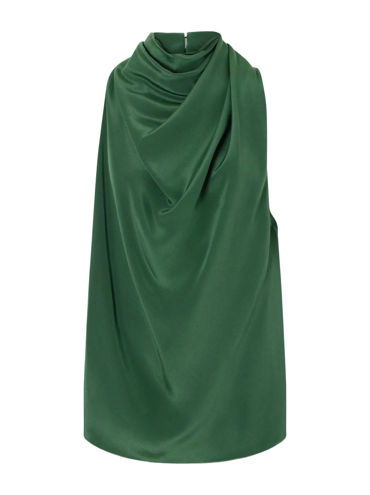 Altuzarra Sleary Gathered Draped Silk-satin Top