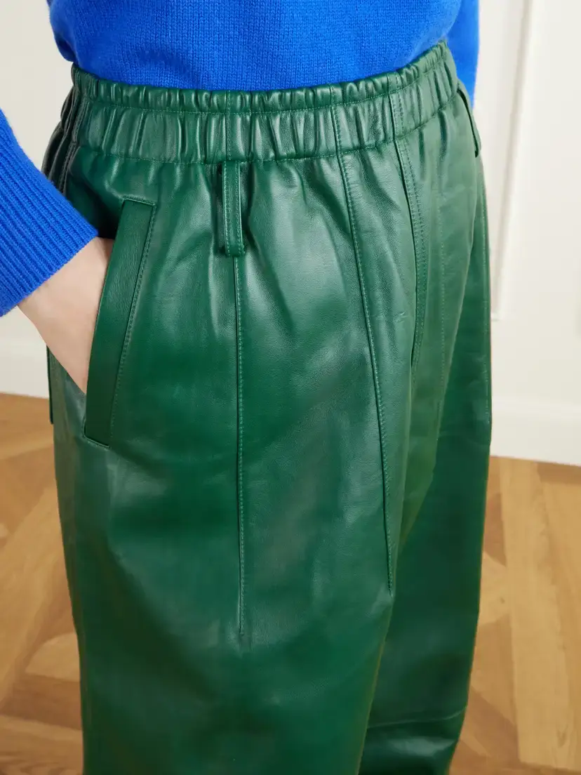 The Frankie Shop Oakdale Paneled Leather Wide-leg Pants | Thumbnail 5 The Frankie Shop Oakdale Paneled Leather Wide-leg Pants | Thumbnail 5