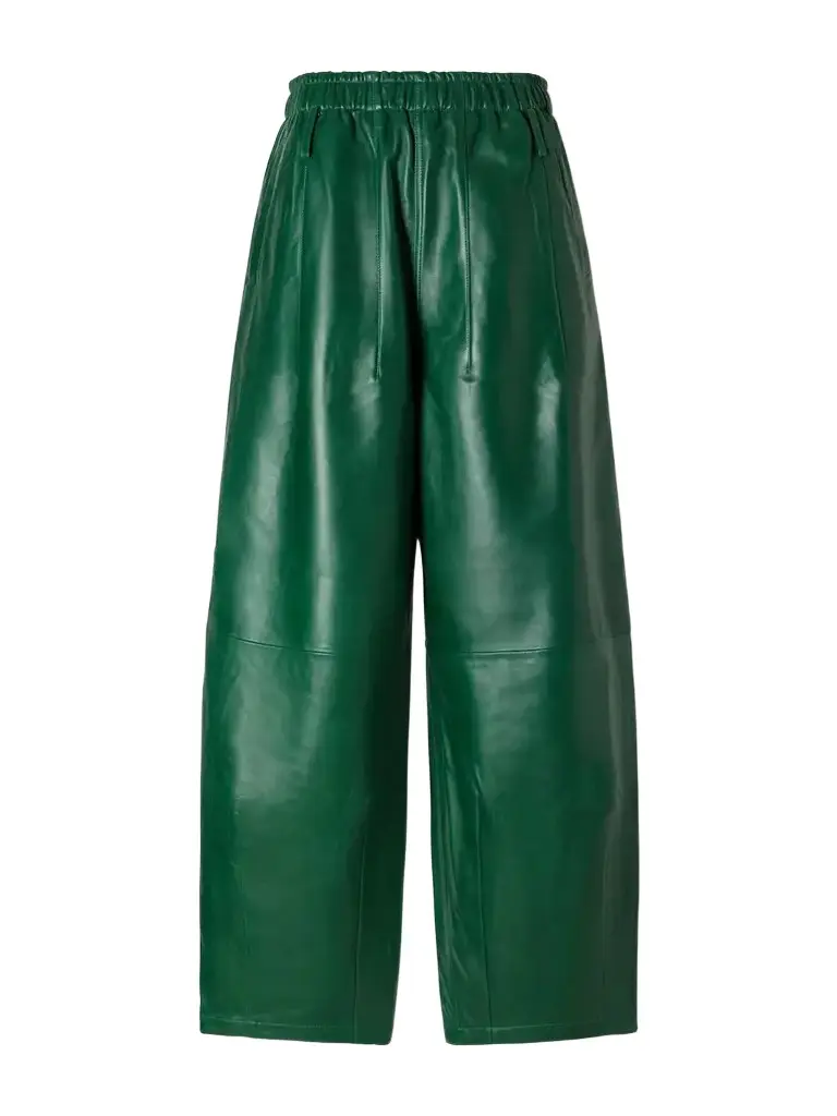 Oakdale Paneled Leather Wide-leg Pants Oakdale Paneled Leather Wide-leg Pants