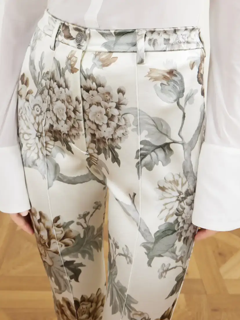 Acne Studios Floral-print Satin Skinny-leg Pants | Thumbnail 4