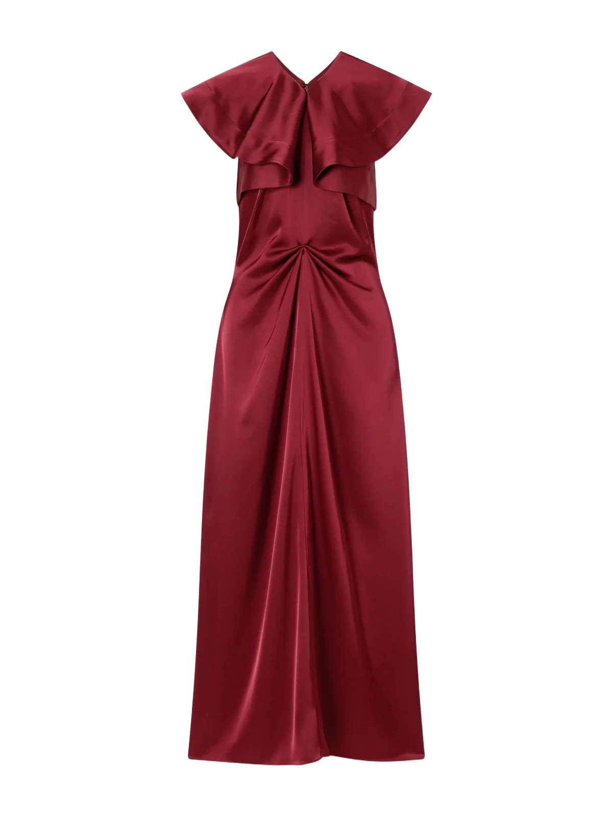 Alix Gathered Satin Maxi Dress Alix Gathered Satin Maxi Dress