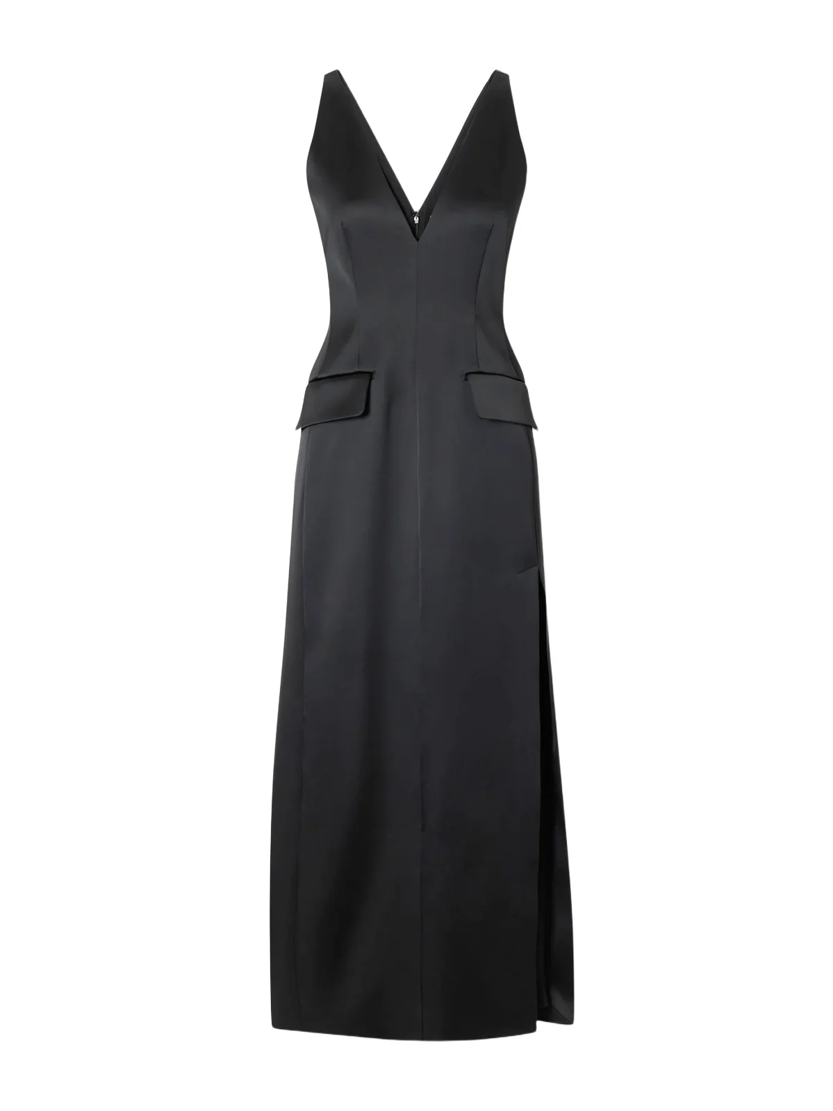 Extra Darted Stretch-satin Midi Dress Extra Darted Stretch-satin Midi Dress