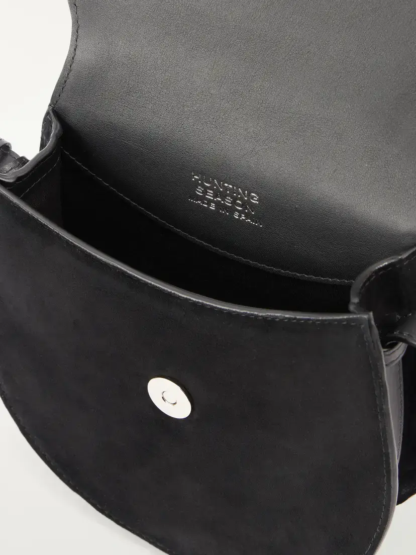 Hunting Season The Small Saddle Tasseled Leather-trimmed Suede Shoulder Bag | Thumbnail 6 Hunting Season The Small Saddle Tasseled Leather-trimmed Suede Shoulder Bag | Thumbnail 6