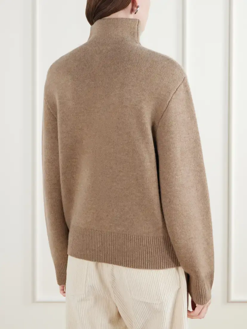 Almada Dana Merino Wool And Cashmere-blend Half-zip Sweater | Thumbnail 4 Almada Dana Merino Wool And Cashmere-blend Half-zip Sweater | Thumbnail 4