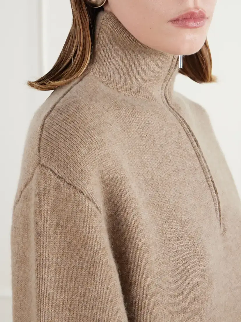 Almada Dana Merino Wool And Cashmere-blend Half-zip Sweater | Thumbnail 5 Almada Dana Merino Wool And Cashmere-blend Half-zip Sweater | Thumbnail 5