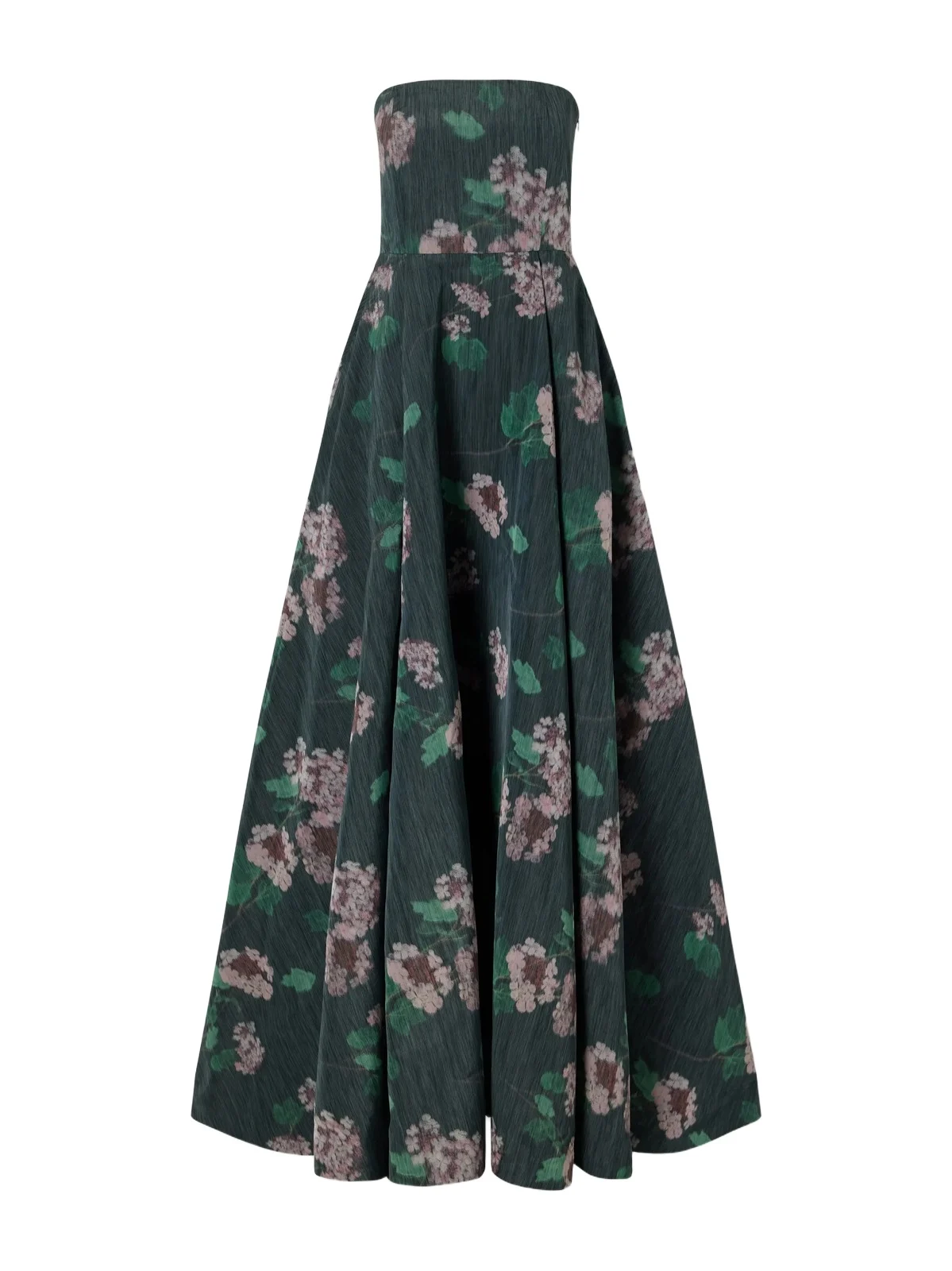 BERNADETTE Isa Strapless Floral-print Taffeta Gown