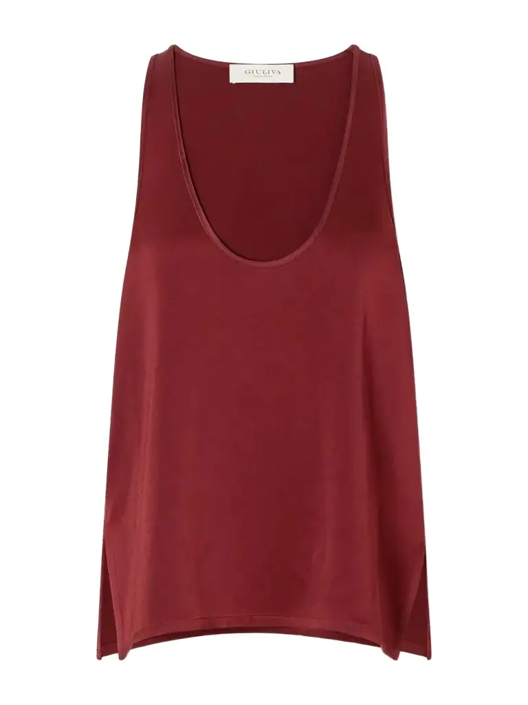 The Lydia Satin Tank The Lydia Satin Tank