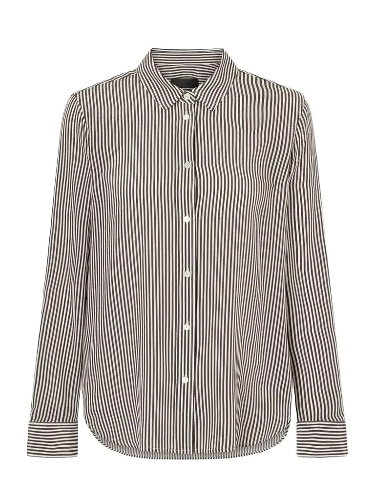 Gaia Striped Silk-crepe De Chine Shirt Gaia Striped Silk-crepe De Chine Shirt