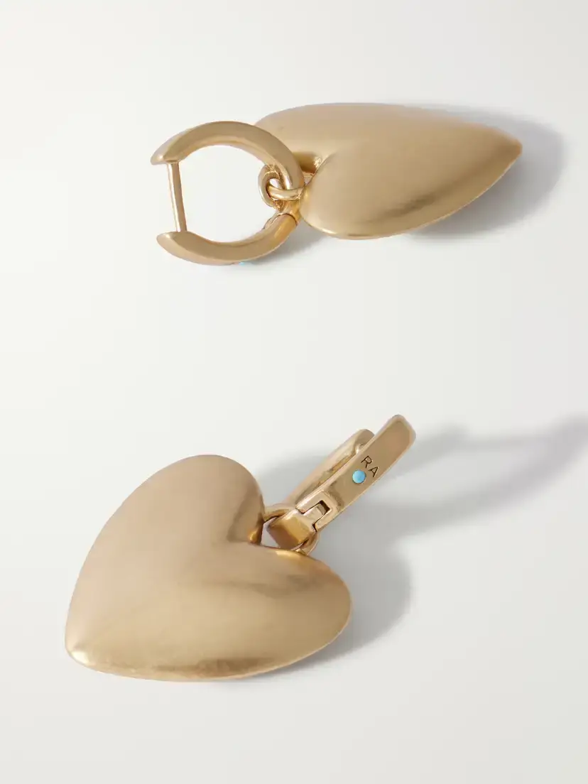 Roxanne Assoulin The Heart Token Gold-tone Earrings | Thumbnail 3 Roxanne Assoulin The Heart Token Gold-tone Earrings | Thumbnail 3