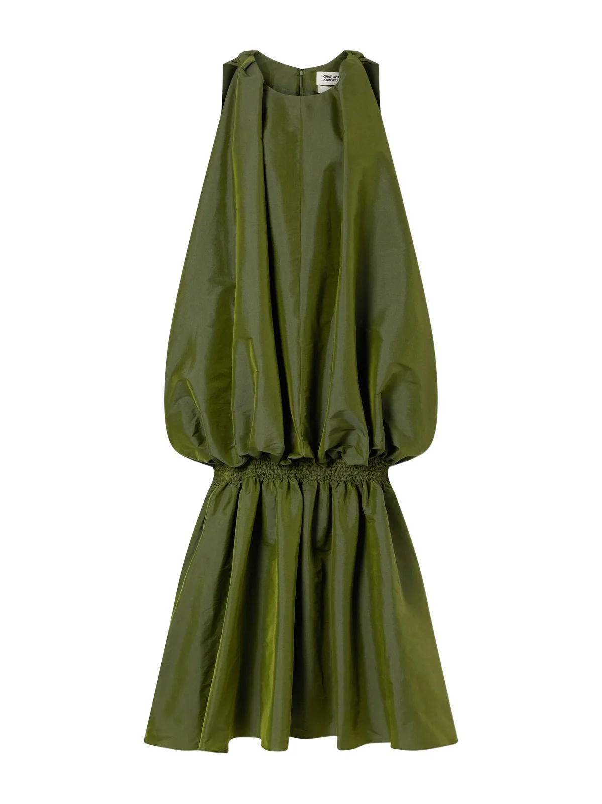 Jellyfish Gathered Silk-taffeta Gown