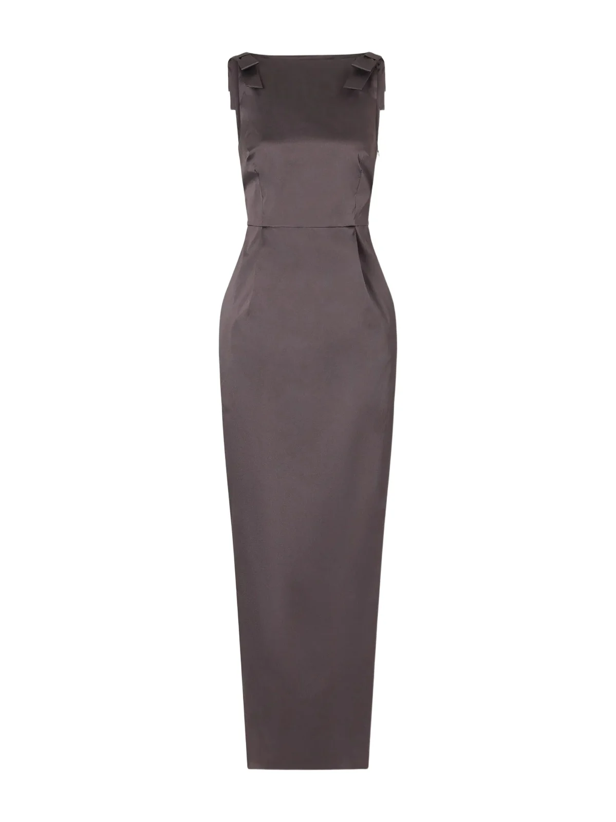 BERNADETTE Lene Bow-detailed Taffeta Maxi Dress