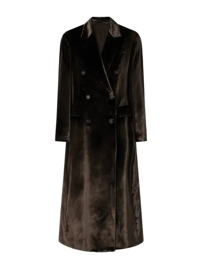 Brunello Cucinelli Double-breasted Velvet Coat
